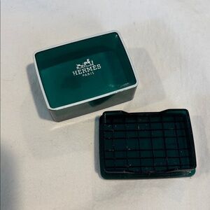 HERMÈS Travel Soap Dish with Tray and Lid